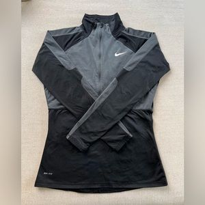 Nike black running half-zip